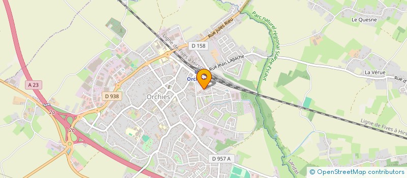 localisation de l'entreprise MONSIEUR ADRIEN HERBAUX  ORCHIES