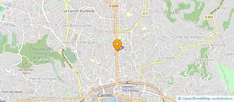 localisation de l'entreprise MONSIEUR ADRIEN HERVE MARRAUD DE SIGALONY à CANNES