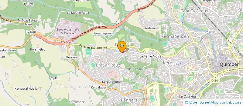 localisation de l'entreprise MONSIEUR ADRIEN HOUEE  LE JUCH