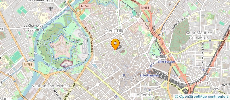 localisation de l'entreprise MONSIEUR ADRIEN HUE  LILLE