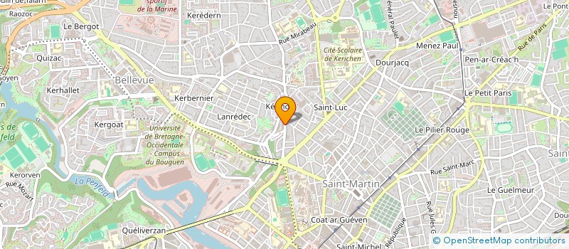 localisation de l'entreprise MONSIEUR ADRIEN INIZAN  PLOUDALMEZEAU