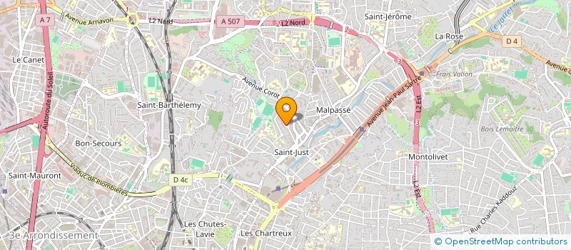 localisation de l'entreprise MONSIEUR ADRIEN JALABERT  MARSEILLE