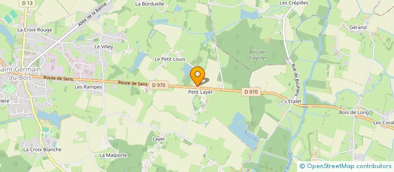 localisation de l'entreprise MONSIEUR ADRIEN JALLEY  SAINT-GERMAIN-DU-BOIS