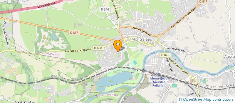 localisation de l'entreprise MONSIEUR ADRIEN JARDIN  MONTREJEAU