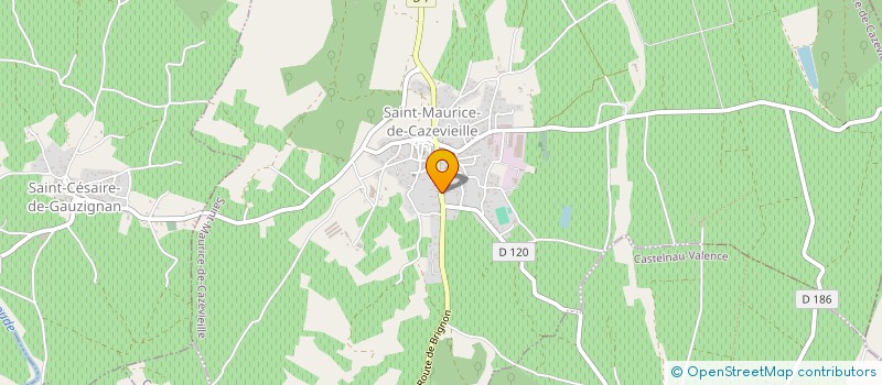 localisation de l'entreprise MONSIEUR ADRIEN JAUSSAUD  SAINT-MAURICE-DE-CAZEVIEILLE