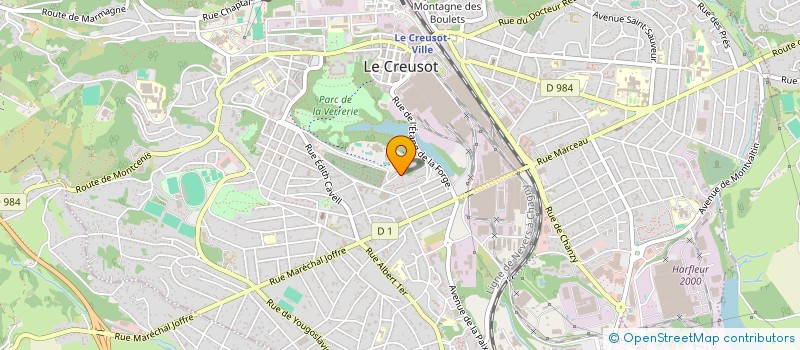 localisation de l'entreprise MONSIEUR ADRIEN JEAN à LE CREUSOT