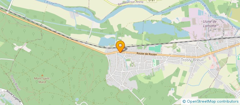 localisation de l'entreprise MONSIEUR ADRIEN JEAN  TROSLY-BREUIL