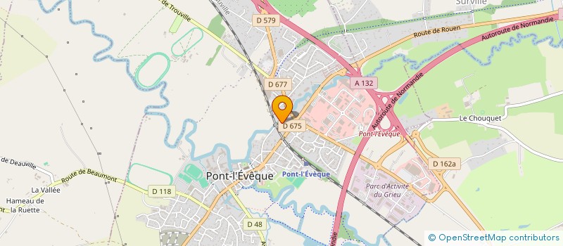 localisation de l'entreprise MONSIEUR ADRIEN JEANBLANC-ROBIN  PONT-L EVEQUE