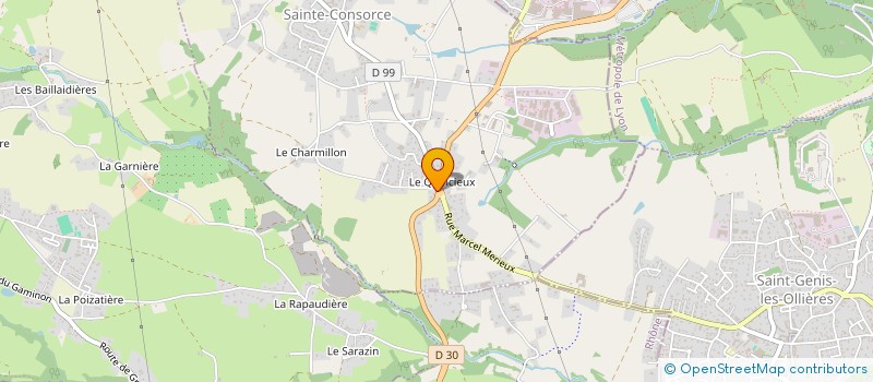 localisation de l'entreprise MONSIEUR ADRIEN JOANNY  SAINTE-CONSORCE