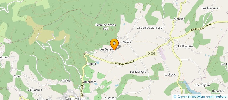 localisation de l'entreprise MONSIEUR ADRIEN JOLIVET  SAINT-VICTOR