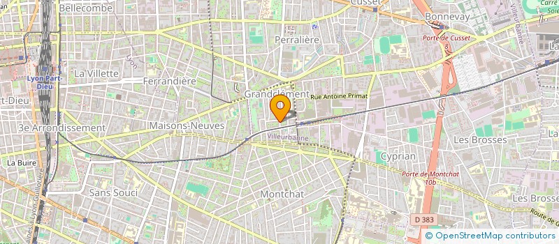 localisation de l'entreprise MONSIEUR ADRIEN JOLLY  VILLEURBANNE