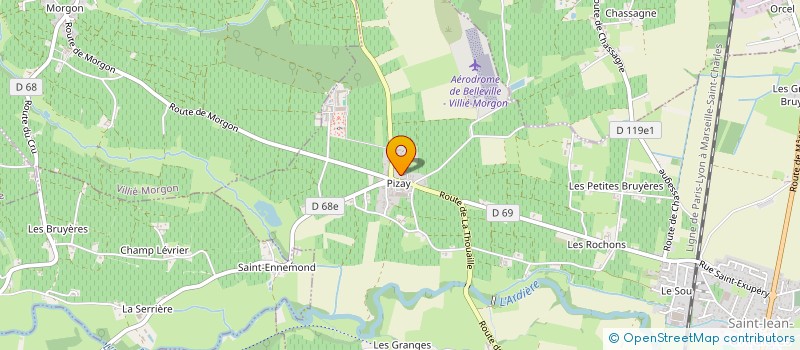 localisation de l'entreprise MONSIEUR ADRIEN JOSSET  BELLEVILLE-EN-BEAUJOLAIS