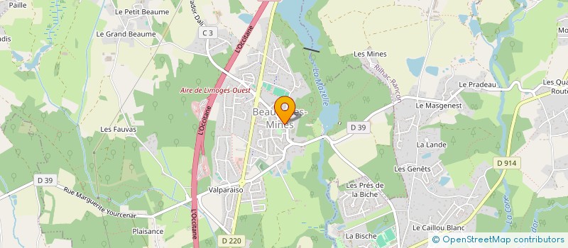 localisation de l'entreprise MONSIEUR ADRIEN JOUBERT à LIMOGES