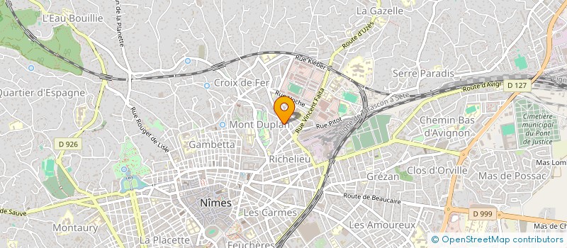 localisation de l'entreprise MONSIEUR ADRIEN JOUJOUX  NIMES