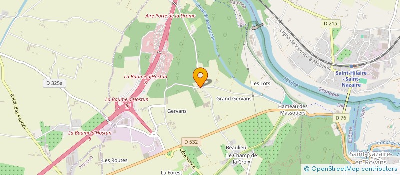 localisation de l'entreprise MONSIEUR ADRIEN KARL  LA BAUME-D'HOSTUN