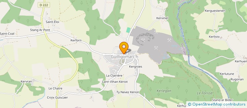 localisation de l'entreprise MONSIEUR ADRIEN KERGROACH à GUILLIGOMARC'H