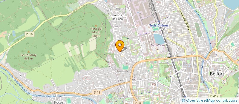 localisation de l'entreprise MONSIEUR ADRIEN KITTEL  BELFORT