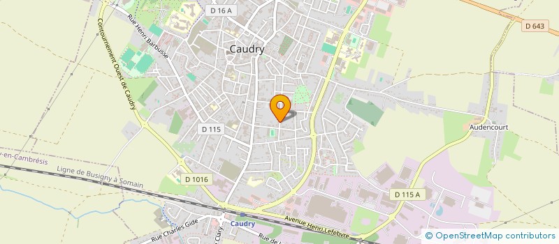 localisation de l'entreprise MONSIEUR ADRIEN L AUWARIER  CAUDRY