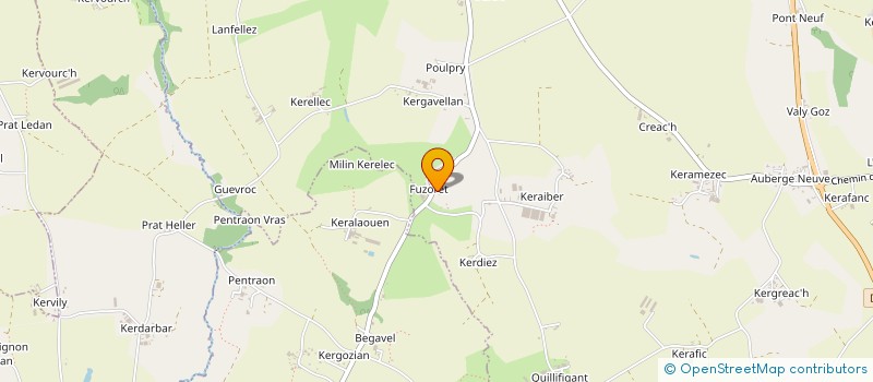 localisation de l'entreprise MONSIEUR ADRIEN LACHAUD à PLOUDANIEL