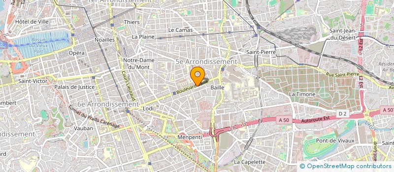 localisation de l'entreprise MONSIEUR ADRIEN LACORE à MARSEILLE