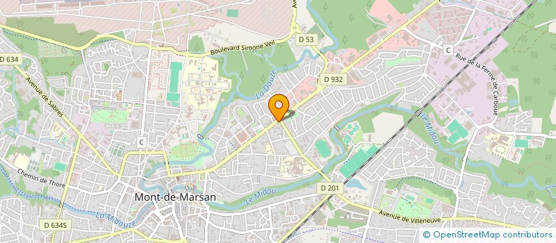 localisation de l'entreprise MONSIEUR ADRIEN LAFFITTE  MONT-DE-MARSAN