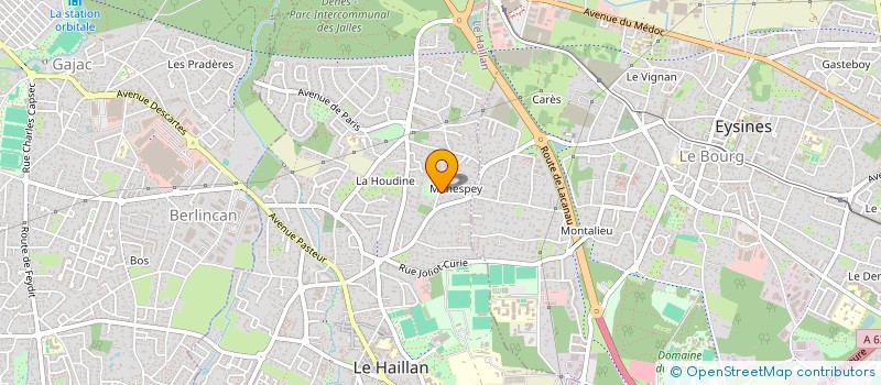 localisation de l'entreprise MONSIEUR ADRIEN LAFON  LE HAILLAN