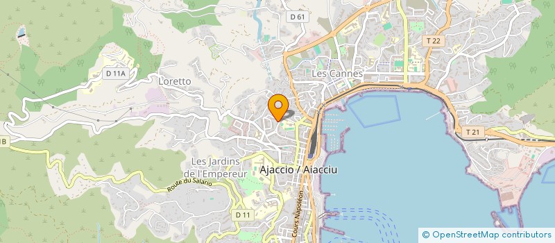localisation de l'entreprise MONSIEUR ADRIEN LAFRANCESCA à AJACCIO