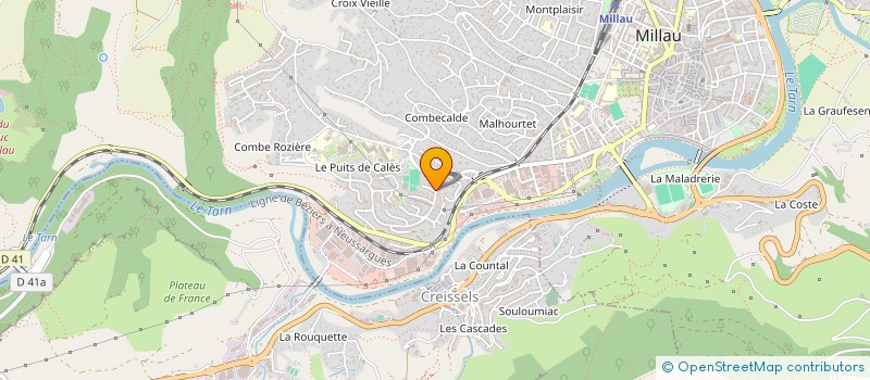 localisation de l'entreprise MONSIEUR ADRIEN LAGARDE à MILLAU