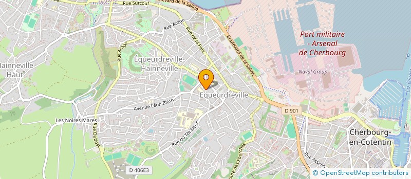 localisation de l'entreprise MONSIEUR ADRIEN LANGEVIN  CHERBOURG-EN-COTENTIN