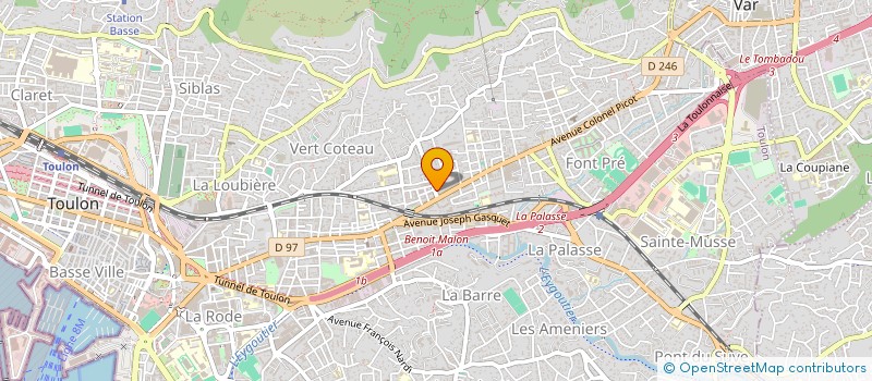 localisation de l'entreprise MONSIEUR ADRIEN LANGLOIS  TOULON