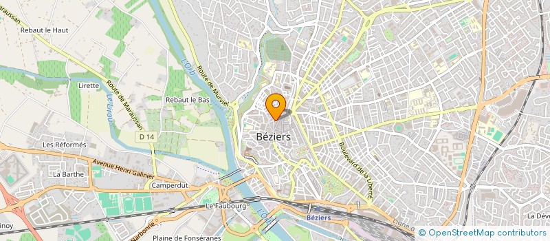 localisation de l'entreprise MONSIEUR ADRIEN LANIEPCE  BEZIERS