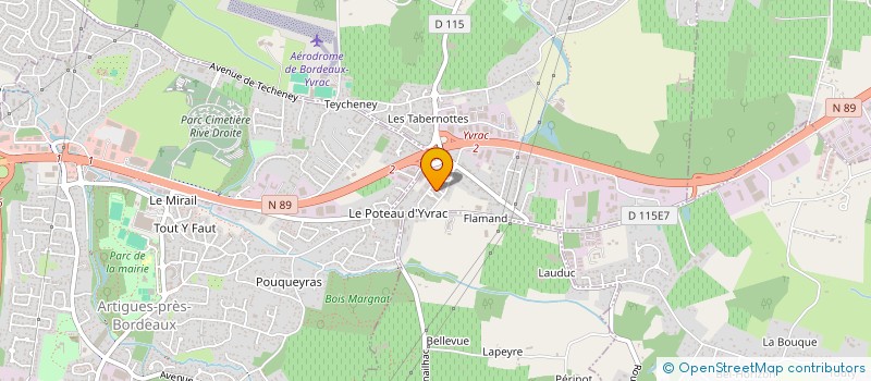 localisation de l'entreprise MONSIEUR ADRIEN LAPEYRE  YVRAC