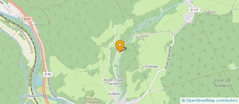 localisation de l'entreprise MONSIEUR ADRIEN LAROCHE  ARCHETTES