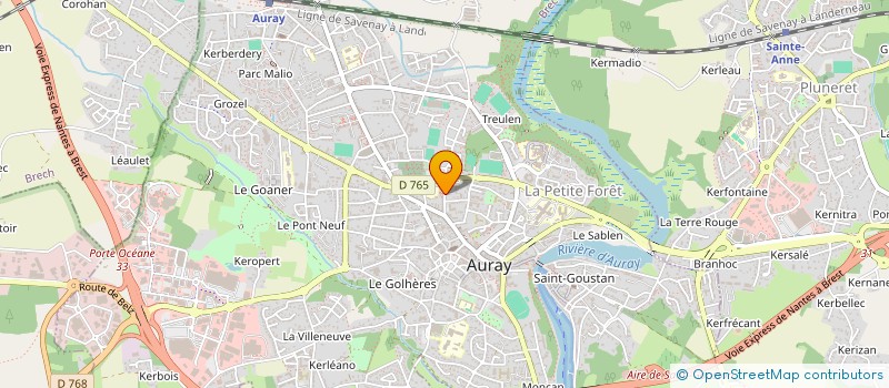 localisation de l'entreprise MONSIEUR ADRIEN LAUNAY à AURAY