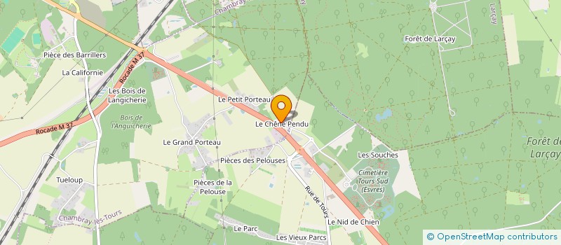 localisation de l'entreprise MONSIEUR ADRIEN LAURENT  CHAMBRAY-LES-TOURS