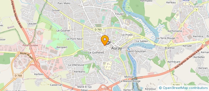 localisation de l'entreprise MONSIEUR ADRIEN LE BUHE à AURAY