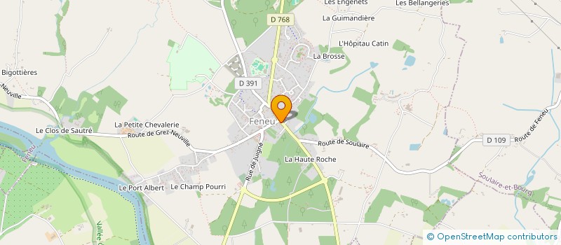 localisation de l'entreprise MONSIEUR ADRIEN LE GALL  FENEU