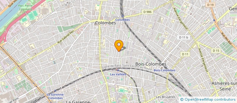 localisation de l'entreprise MONSIEUR ADRIEN LEBLANC  COLOMBES