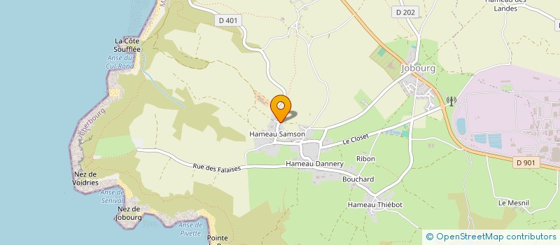 localisation de l'entreprise MONSIEUR ADRIEN LECOSTEY  LA HAGUE