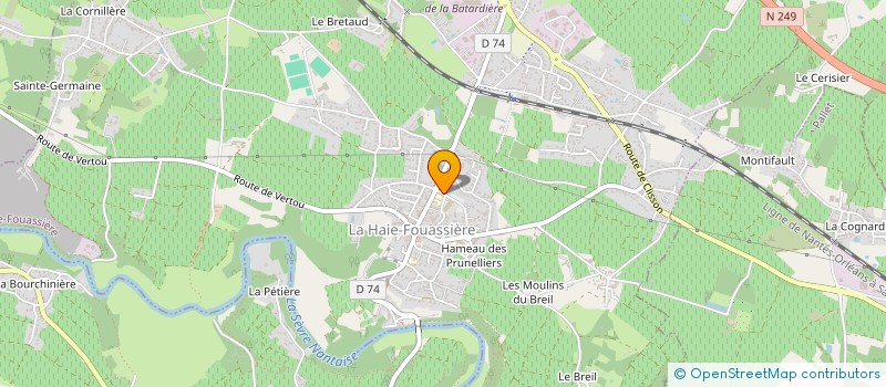 localisation de l'entreprise MONSIEUR ADRIEN LEROUX  LA HAIE-FOUASSIERE