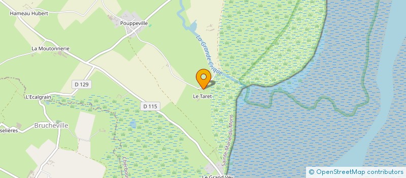 localisation de l'entreprise MONSIEUR ADRIEN LESSELINE  SAINTE-MARIE-DU-MONT