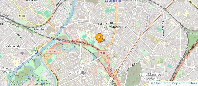 localisation de l'entreprise MONSIEUR ADRIEN LETEMPLE  LA MADELEINE