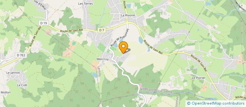 localisation de l'entreprise MONSIEUR ADRIEN LEVRAT  LENTILLY