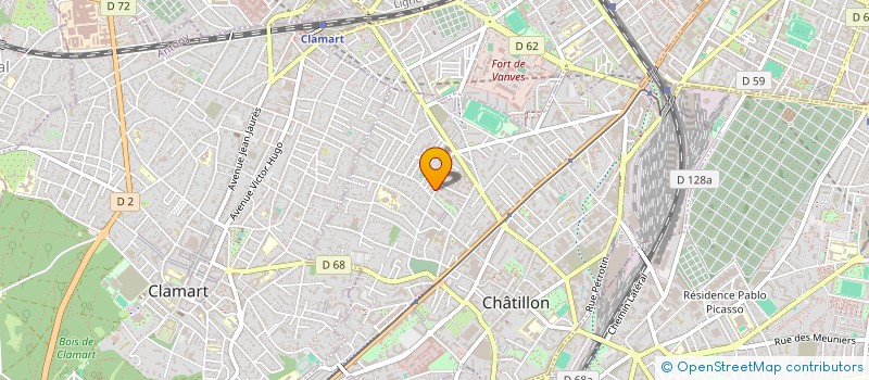 localisation de l'entreprise MONSIEUR ADRIEN LIVERNETTE  CHATILLON