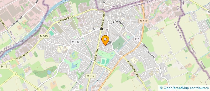 localisation de l'entreprise MONSIEUR ADRIEN LOCQUET  HALLUIN