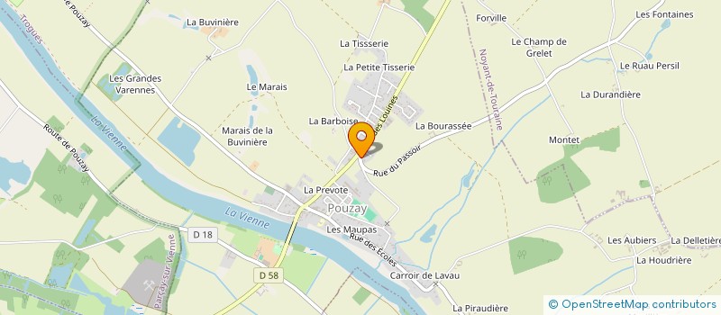 localisation de l'entreprise MONSIEUR ADRIEN LOISEAU  POUZAY