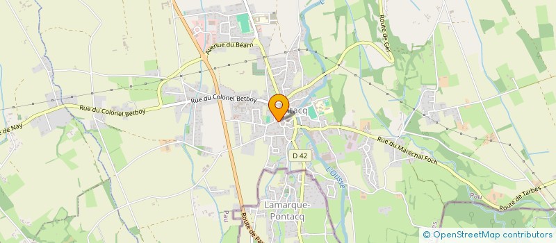 localisation de l'entreprise MONSIEUR ADRIEN LONLAS  PONTACQ