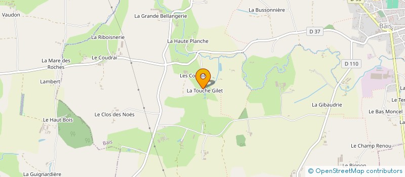 localisation de l'entreprise MONSIEUR ADRIEN LUCAS  BAIS