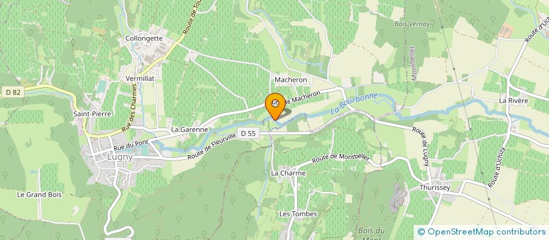 localisation de l'entreprise MONSIEUR ADRIEN MACHEFAUX à LUGNY