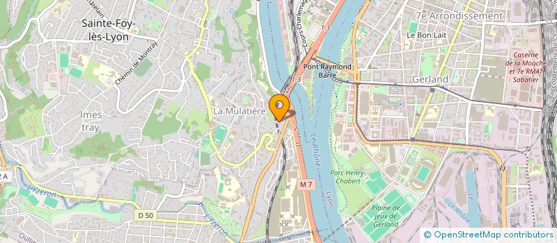 localisation de l'entreprise MONSIEUR ADRIEN MACHOT  LA MULATIERE